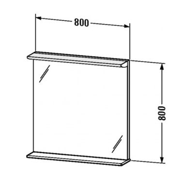 DURAVIT Зеркало с подсветкой Darling New (DN72761818)